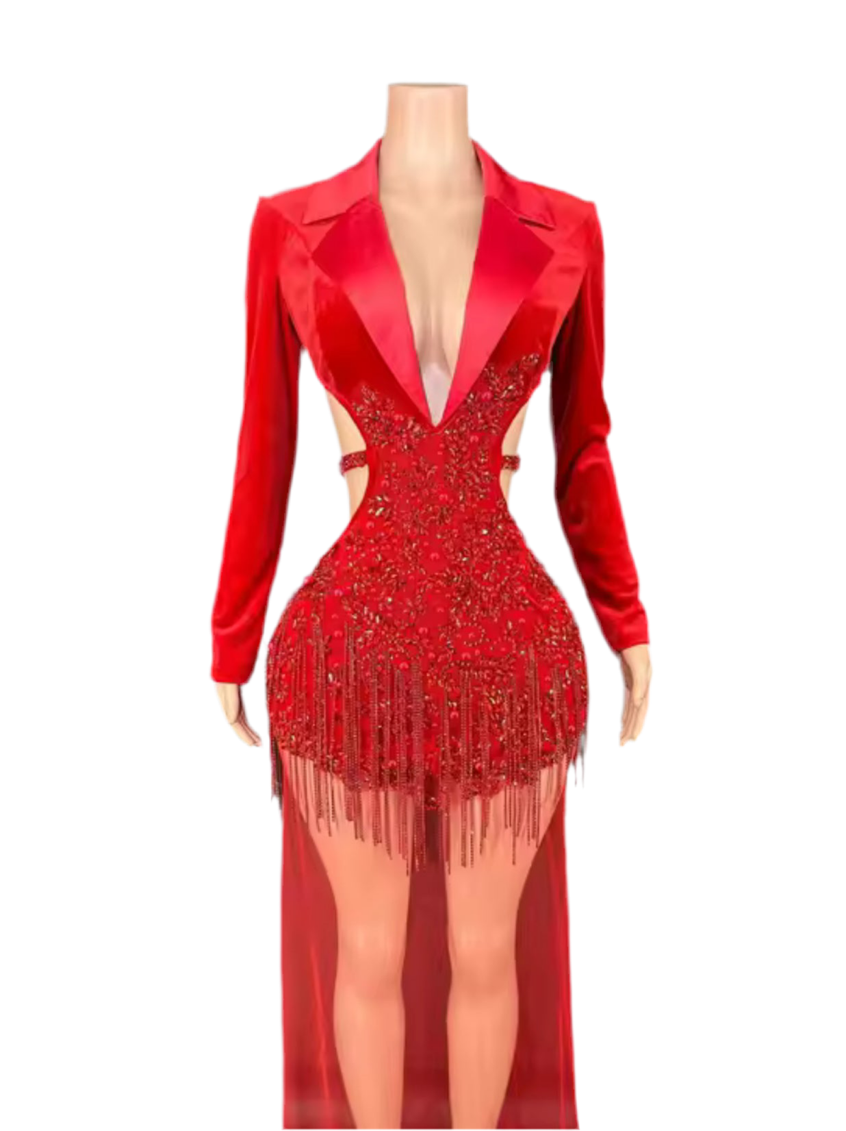 Red crystal Bliss Sexi Dress