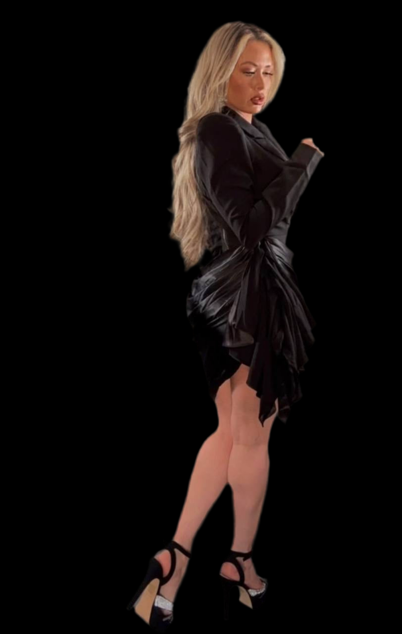 Elegancia sexy blazer mini dress