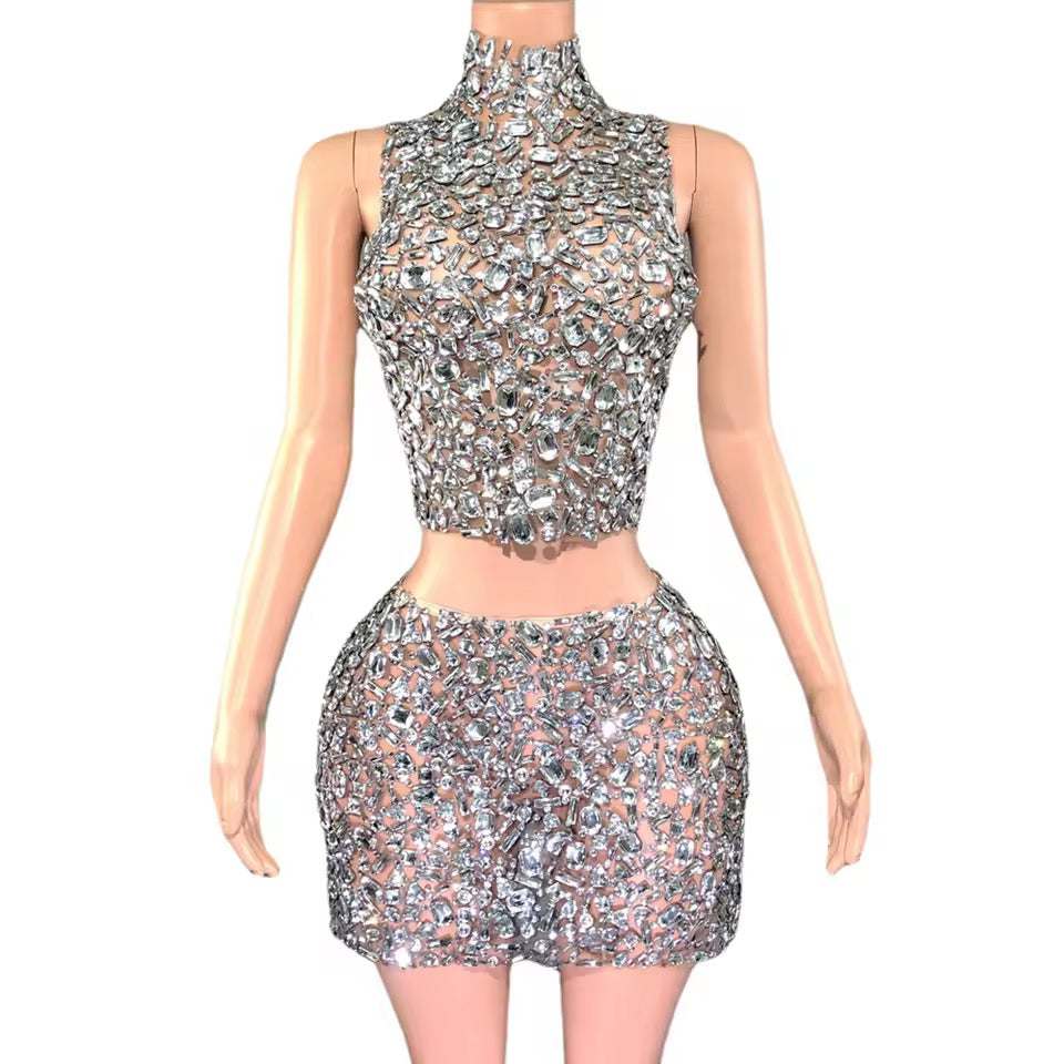 Diamond shard two piece set