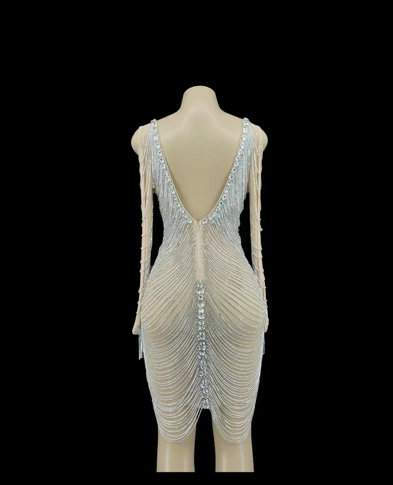 Birthday Party silver dress